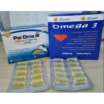 Dietay Supplement, Omega 3 Softgel Capsules, Fish Oil 1000mg